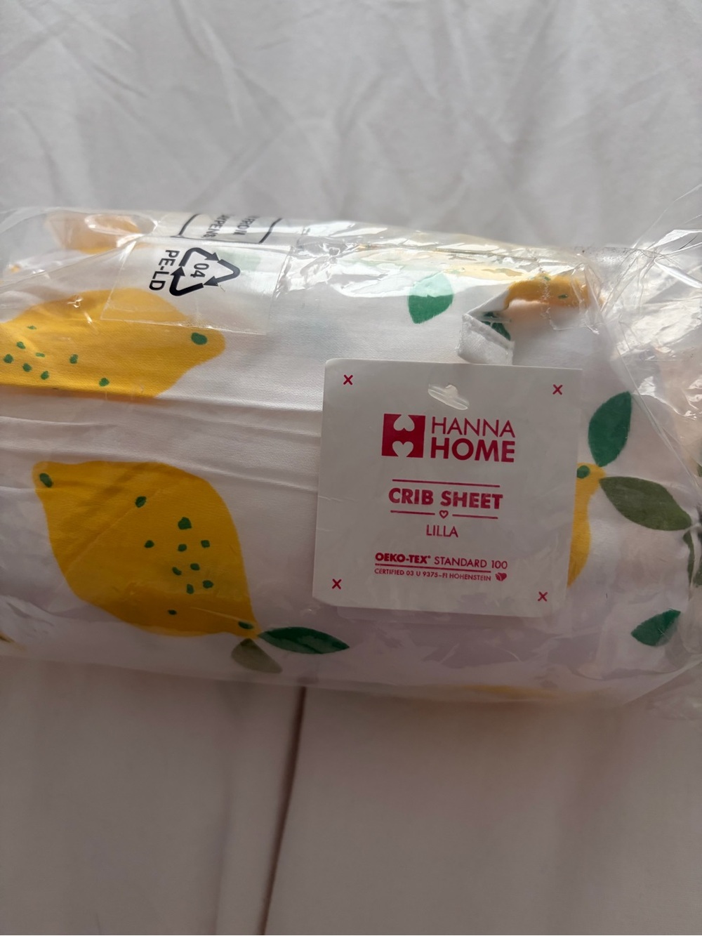 Hanna Andersson Yellow Lemon Crib Sheet